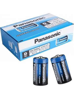 Panasonıc R20BE/2PS Manganez Büyük D Boy 24 Lü Pil Paket ı
