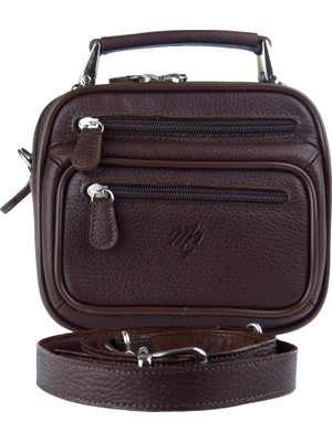 Erkek El ve Omuz Askılı Deri Çanta Hakiki Derisi