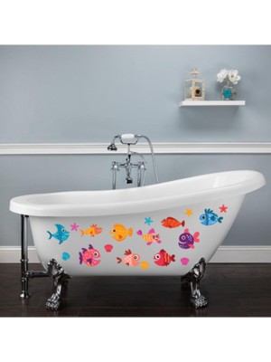 Engin Sevimli Balıklar 18 Parça Duşakabin Küvet Banyo Sticker