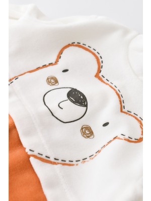 Baby Cosy Teddy Kadife Ayaklı Tulum - CSYK6012 - Rebebe