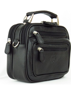 Erkek El ve Omuz Askılı Deri Çanta Hakiki Derisi