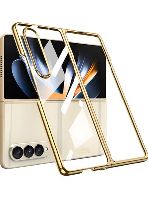 Pilanix Samsung Galaxy Z Fold 4 Kılıf Renkli Kenarlı Camlı Full Kıpta Kapak