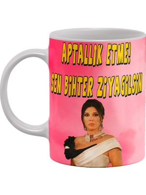 Remonz Aşk-I Memnu Serisi  Kişiye Özel Isimli Çift Baskılı Porselen Kupa