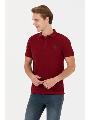 U.S. Polo Assn. Erkek Plum Basic T-Shirt 50249153-KR0215