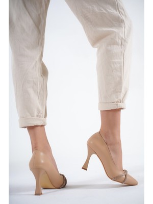 Peripella Shoes Taşlı Topuklu Ayakkabı Stiletto