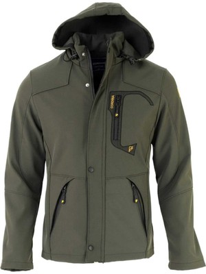 Prifaldi Erkek Haki Su ve Rüzgar Geçirmez Softshell Mont