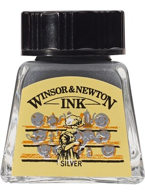 Winsor & Newton Drawing Ink Çini Mürekkebi 14ML 617 Silver