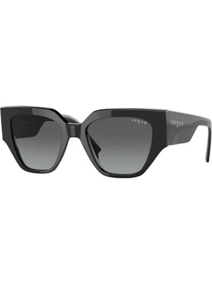Vogue VO5409S W44/11 Kadın Güneş Gözlüğü Siyah Çerçeve ile UV Filtreli Füme Cam