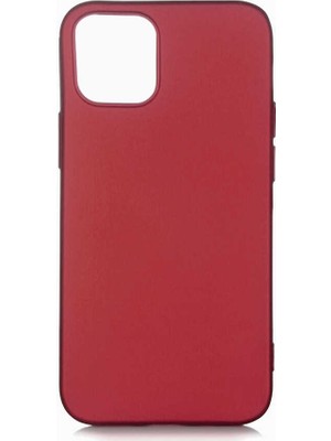 Apsuwa Apple iPhone 12 Pro Kılıf Premier Mat Silikon Esnek Koruma Mürdüm