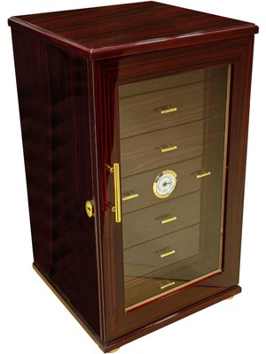 Falconetti Siyah Çekmeceli 7 Katlı Sedir Büyük Humidor Puro Kutusu RC49