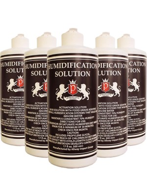 Humidor Puro Kutusu Nemlendirici %70 Saf Su Solüsyon 500ML 5'li Eco Paket