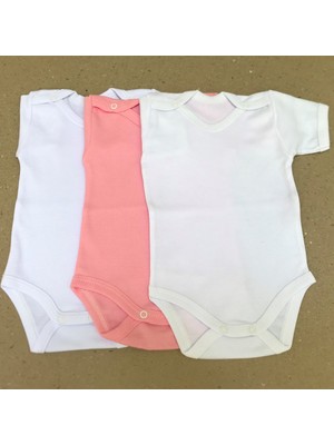 Özdemirli Bebe Çıtçıtlı Badi Kısa Kol (3 Lü Paket)