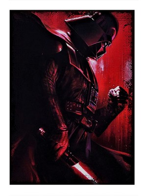 Ekart Star Wars Yıldız Savaşları Darth Vader Film Afişi Art Mdf Poster 15CMX 22CM