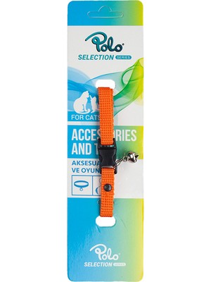 Polo Zilli Kedi Boyun Tasması Turuncu