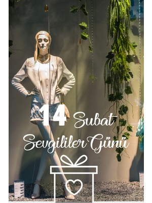 Mıgnatıs 14 Şubat Sevgililer Günü Hediye Paketi 60 cm Sticker