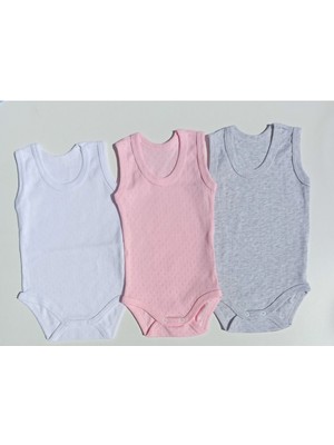 Özdemirli Bebe Jakarlı Klimalı Askılı Çıtçıtlı Badi 3 Lü Paket