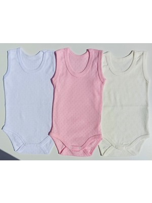 Özdemirli Bebe Jakarlı Klimalı Askılı Çıtçıtlı Badi 3 Lü Paket