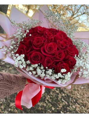 Iklim Flowers - 11LI Canlı Gül Buketi