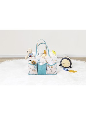 Tiny Wood Anne Bebek Bakım Çantası Çok Gözlü Düzenleyici Organizer