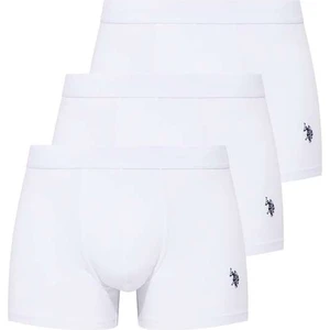 U.S. Polo Assn. Erkek Beyaz 3'lü Boxer 80173