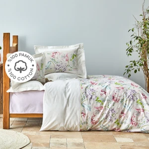 Karaca Home Melosa Pembe %100 Pamuk Tek Kişilik Nevresim Takımı