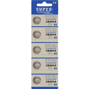 Pil Düğme 2016 3V (Beşli Paket) Supex
