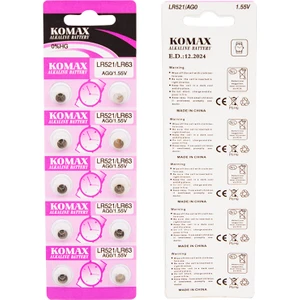 Ag-0 Alkalin LR521/379 Düğme Pil (10LU Paket)
