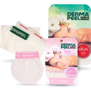 Kalın Banyo Kesesi + Pink Touch Yüz Kesesi Set