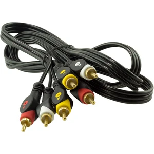 3 Rca + 3 Rca 1.5 Metre Kablo Powermaster Poşetli