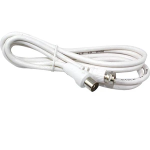 60 Ohm Erkek / F Erkek Kablo 1.2 Metre Kablo Beyaz
