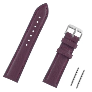 24MM Bordo Hakiki Deri Saat Kordonu Kayış