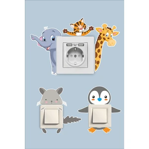 Çocuk Odası Duvar Priz Anahtar Sticker Seti