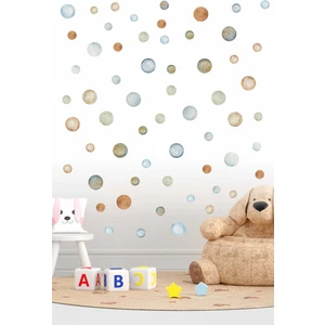 5 ve 3 cm Breeze Suluboya Puantiye Etiket Seti 108 Parça
