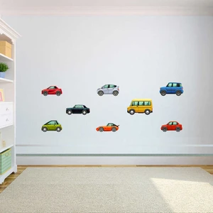 Minik Arabalar Çocuk Odası Duvar Sticker