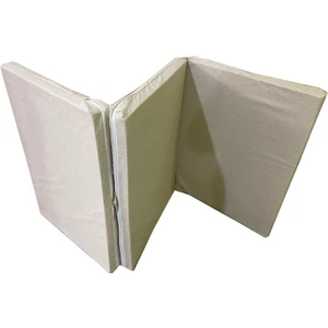 Katlanır Yatak Yer Yatağı Sünger Yatak Taşınabilen Tek Kişilik 80X180 Krem-6 cm