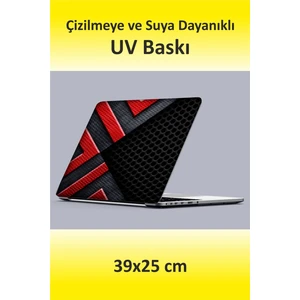 Dokulu Uv Baskı Sticker Kaplama Notebook Macbook Kapak Koruyucu