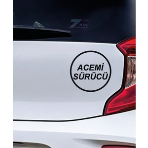 Uzun Tuning Acemi Sürücü Oto Araba Sticker