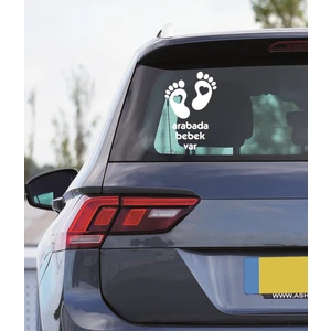 Uzun Tuning Arabada Bebek Var Oto Araba Sticker