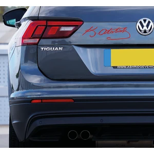 Uzun Tuning Atatürk Imza Oto Araba Sticker