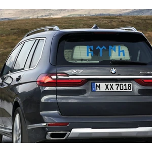 Uzun Tuning Göktürk Yazısı Oto Araba Sticker
