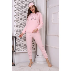 Fwn 3033 Peluş Welsoft Polar Kışlık Yumoş Yıldızlı Kadın Pijama Takımı