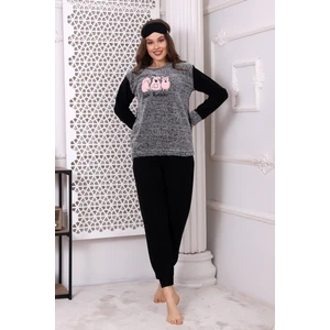 Fawn 3016 Peluş Welsoft Polar Kışlık Kadın Yumoş Pijama Takımı