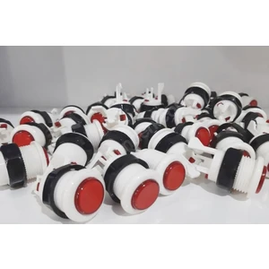 Star Game Atari Makinası Butonu Kırmızı Renk