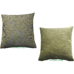 Pillows Store Mercan Desenli Açık Yeşil Kırlent Kılıfı Seti -2 Adet 45CM*45CM