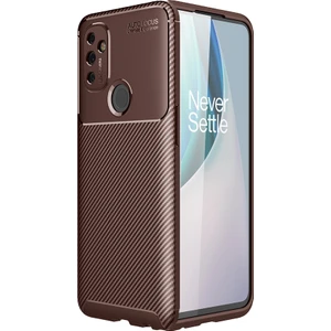 One Plus Nord 100 Kılıf Karbon Desenli Lux Negro Silikon