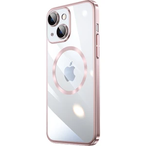 Apple iPhone 14 Plus Kılıf Renkli Kenarlı Kamera Korumalı Magsafeli Riksos Kapak