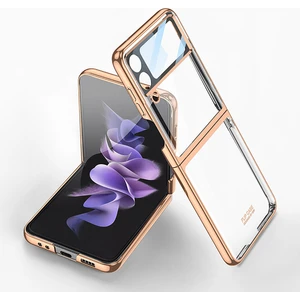 Samsung Galaxy Z Flip 4 Kılıf Renkli Kenarlı Kamera Korumalı Şeffaf Kıpta Kapak