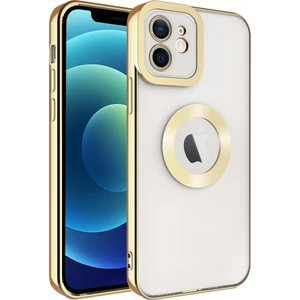 Apple iPhone 11 Kılıf Renkli Kenarlı Parlak Logosu Açık Omega Silikon
