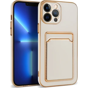 Apple iPhone 13 Pro Max Kılıf Kart Koymalı Parlak Bark Silikon