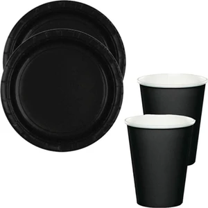 Çıtı Pıtı Store Siyah Tabak-Bardak Set